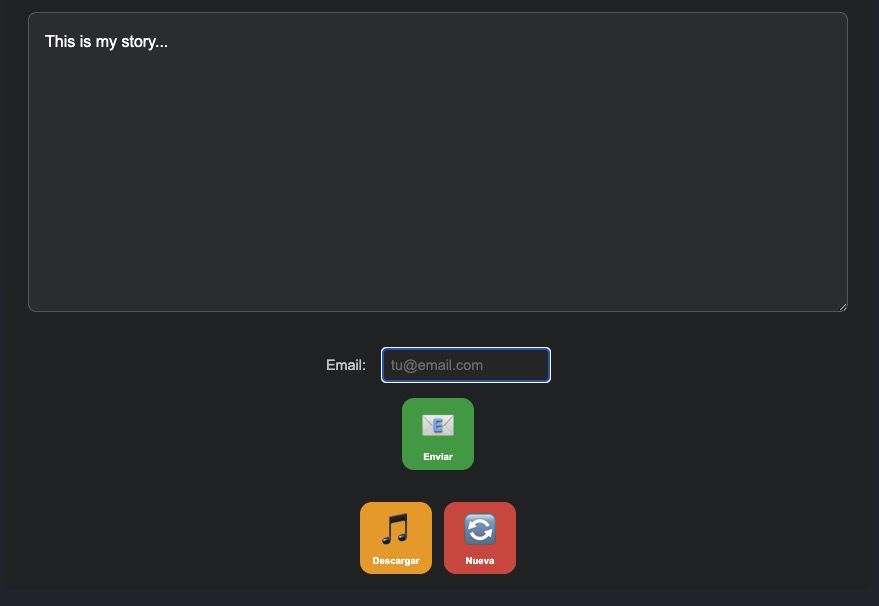 Pantalla de historia